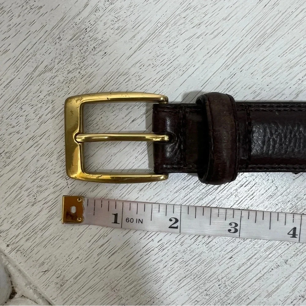 Cole Haan Belt Brown Leather 37-41” hole‎ range